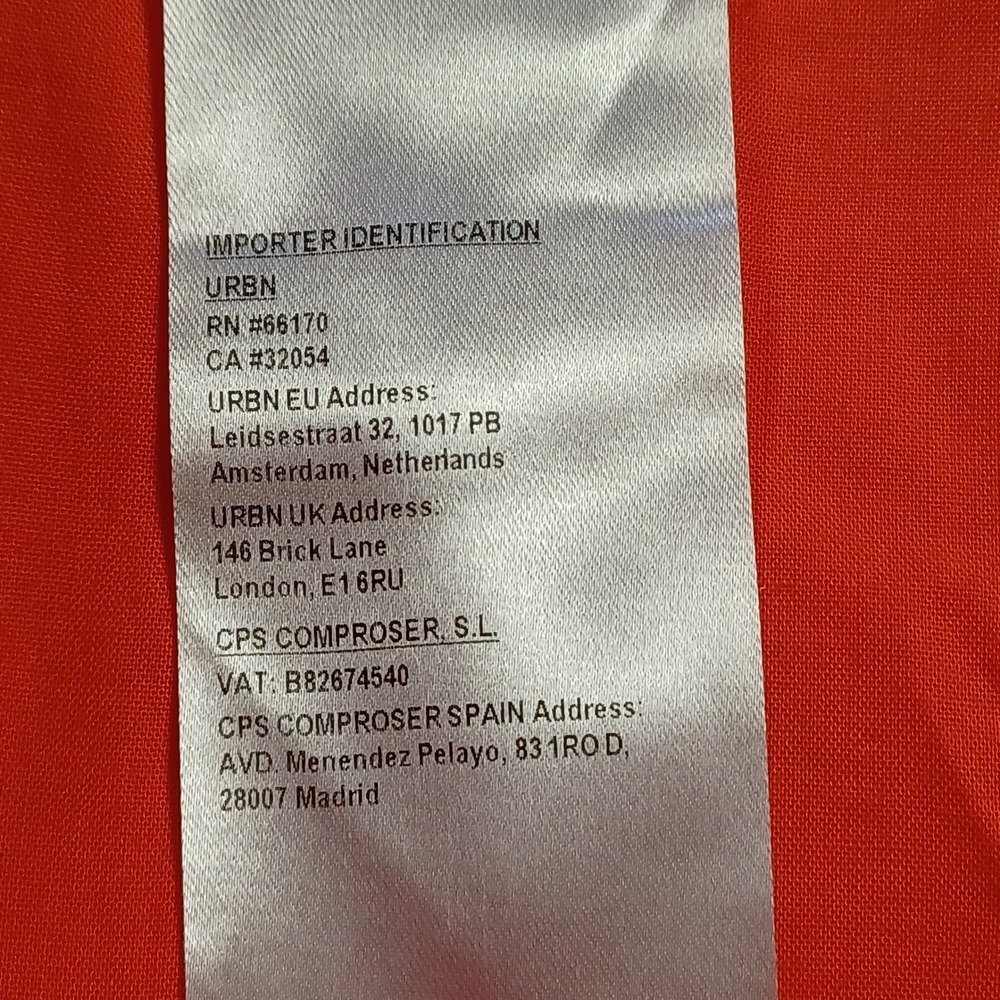 Exquise Tomato Red High Waistd Pleated Tapered Trousers Pants E23Y03210021 Small - Picture 11 of 14